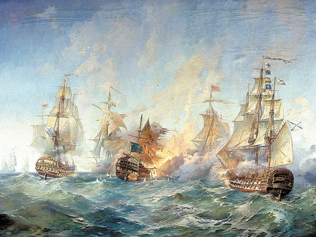 Сражение у острова Тендра 28-29 августа 1790 года. 1955 - См…